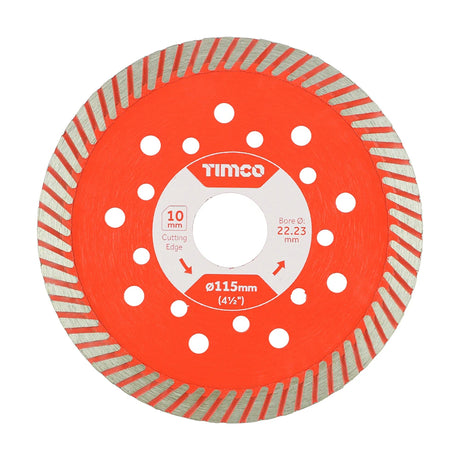 TIMCO Premium Diamond Blade Continuous - 115 x 22.2