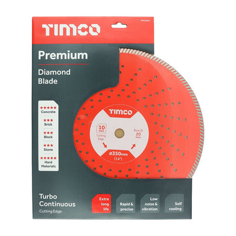 TIMCO Premium Diamond Blade Continuous - 350 x 20