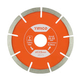 TIMCO General Purpose Mortar Raking Diamond Blade - 115 x 22.2