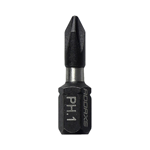 10 x TIMCO X6 Impact Phillips Driver Bit - No.1 x 25