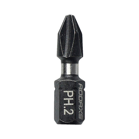 10 x TIMCO X6 Impact Phillips Driver Bit - No.2 x 25
