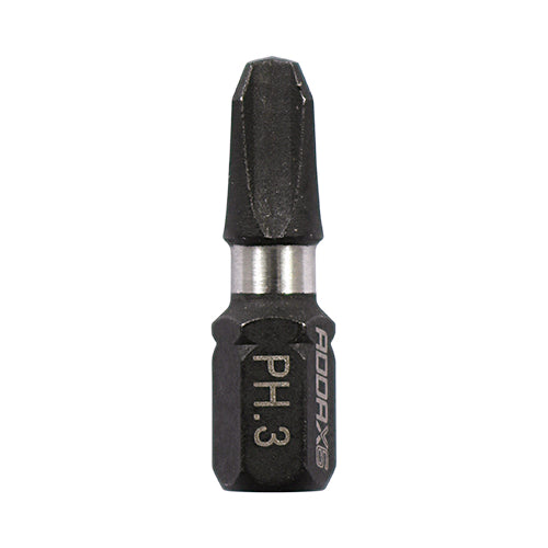 10 x TIMCO X6 Impact Phillips Driver Bit - No.3 x 25