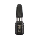 10 x TIMCO X6 Impact Phillips Driver Bit - No.3 x 25