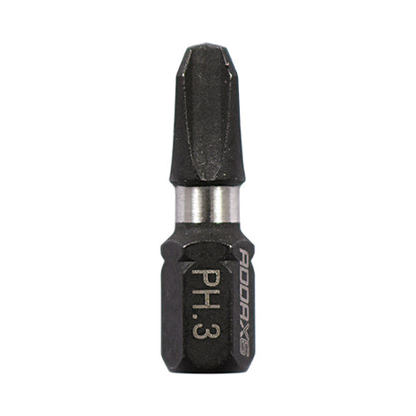 10 x TIMCO X6 Impact Phillips Driver Bit - No.3 x 25