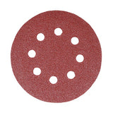 5 x TIMCO Random Orbital Sanding Discs 60 Grit Red - 125mm