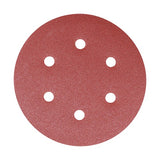 5 x TIMCO Random Orbital Sanding Discs 80 Grit Red - 150mm