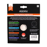 5 x TIMCO Random Orbital Sanding Discs 120 Grit Red - 150mm