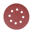 5 x TIMCO Random Orbital Sanding Discs 120 Grit Red - 125mm