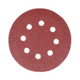 5 x TIMCO Random Orbital Sanding Discs 120 Grit Red - 125mm