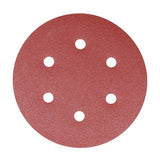 5 x TIMCO Random Orbital Sanding Discs 180 Grit Red - 150mm