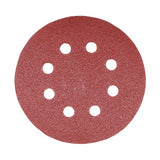 5 x TIMCO Random Orbital Sanding Discs Mixed Red - 125mm (80/120/180)