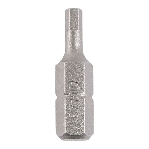 Pair of - TIMCO Hex Driver Bit S2 Grey - 3.0 x 25