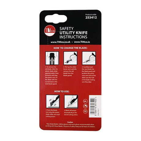 TIMCO Safety Utility Knife -