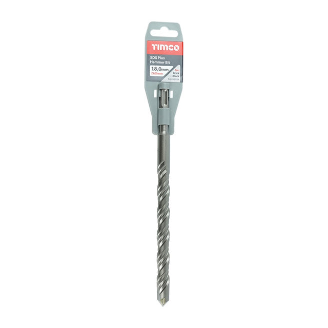 TIMCO SDS Plus Hammer Bits - 18.0 x 260