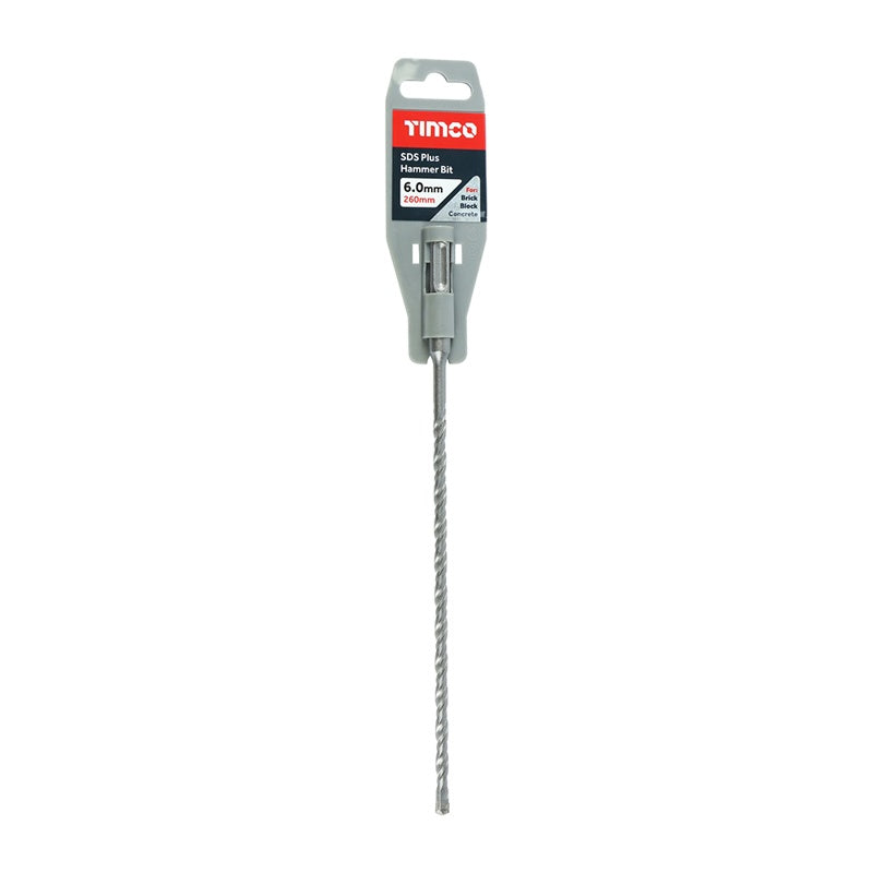 TIMCO SDS Plus Hammer Bits - 6.0 x 260