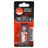10 x TIMCO Utility Knife Blade - 60 x 19 x 0.6