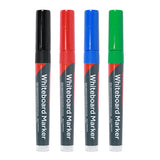 4 x TIMCO Whiteboard Markers Fine Tip Mixed Colours - Fine Tip Four Pack