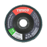 TIMCO Flap Disc Zirconium Type 29 Conical P60 Grit - 115 x 22.23