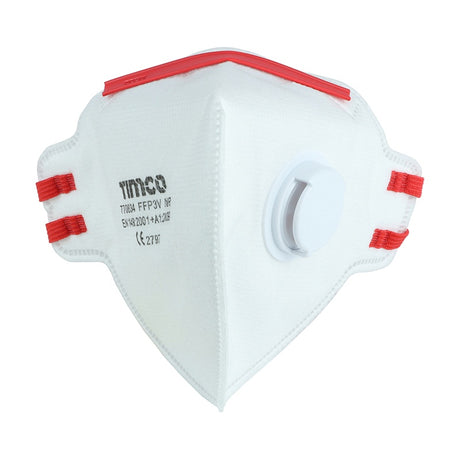 3 x TIMCO FFP3 Fold Flat Valved Masks - One Size