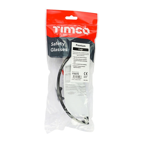 TIMCO Premium Safety Glasses Clear - One Size