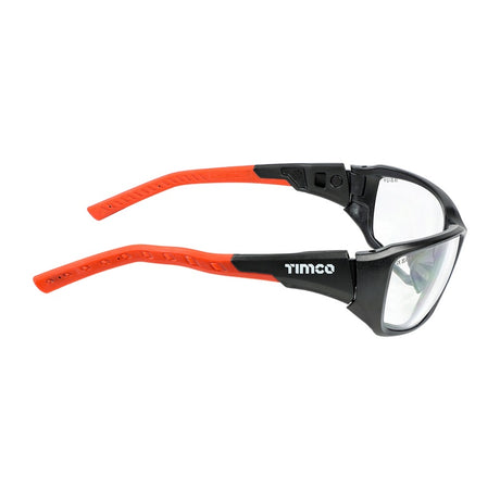 TIMCO Sport Style Adjustable Safety Glasses Clear - One Size