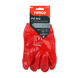 TIMCO PVC Grip PVC Coated Cotton Interlock Gloves - X Large