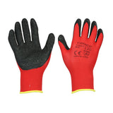 TIMCO Light Grip Glove Crinkle Latex Coated Polyester Gloves - Medium