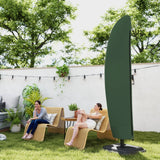 Outsunny Parasol Cover, 600D Oxford Cantilever Umbrella Cover Fit for 2-4m Parasol, Green