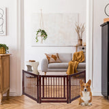 Protective gate three pieces dog door guard 206 x 61 x 1.8 cm