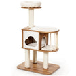 Modern Cat Tower with Platform Scratching Posts for Kittens and Cats