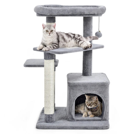 4-Layer Cat Tree with Scratching Posts for pet