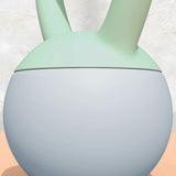 SPORTNOW 4KG Soft Kettlebell, Kettlebell with Non-Slip Handle for Home Gym, Weight Lifting, Strength Training, Green/Grey