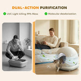 PawHut 72L Self Cleaning Cat Litter Tray Automatic Cat Litter Box APP Control for Multiple Cats