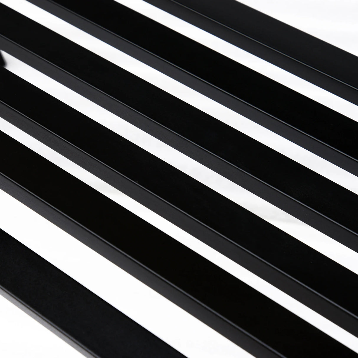 Outsunny Garden Bench Furniture Patio Park 2 Person Chair Seat Steel Black 120cm Outdoor