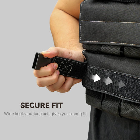 SPORTNOW 20KG Adjustable Weighted Vest, Running Weight Vest, with 30 Metal Weights, Reflective Strips, for Running, Exercise