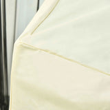 Outsunny 600D Oxford Cloth Furniture Cover, 2 Seater Sofa Protector for Garden Patio, Outdoor, Waterproof, Beige, 140L x 84W x 56/94H cm