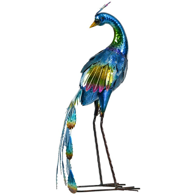 Outsunny Steel Peacock Garden Statue Decoration Gift