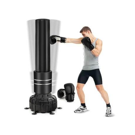 Freestanding Punching Bag 71 Inch Boxing Bag with 25 Suction Cups Gloves and Filling Base