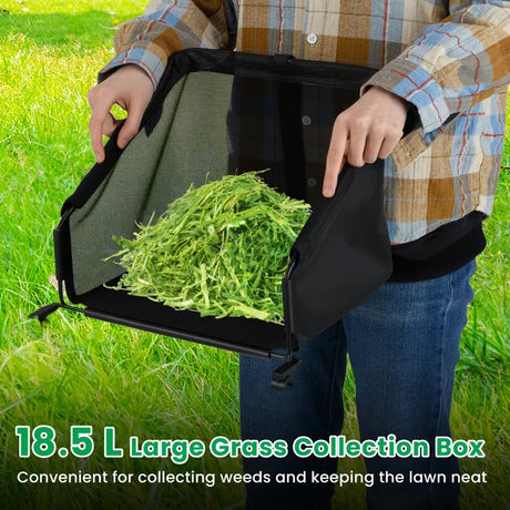 Manual Grass Sweeper with 30cm Cutting Width-Green