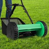 Manual Grass Sweeper with 30cm Cutting Width-Green