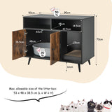 Cat Litter Box Enclosure with Scratching Pad