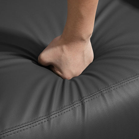 HOMCOM Massage Recliner Armchair with 150 Recline, Faux Leather, Side Pocket, Black