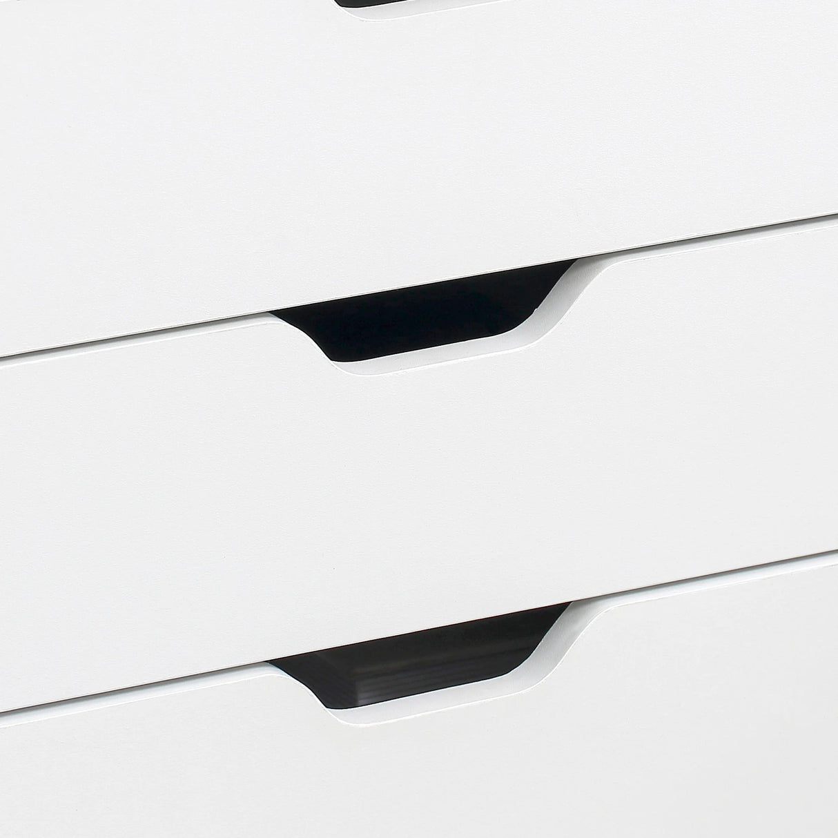 Vinsetto Seven-Drawer Filing Cabinet, with Wheels - White