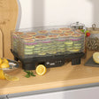 HOMCOM 40-70C Six-Tray Food Dehydrator - Black