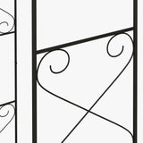Outsunny Decorative Garden Arch, with Gate - Black