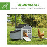 PawHut Wooden Chicken Coop with Pull-Out Tray Nesting Box for 1-2 Chickens