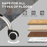 Vinsetto High Back Vibration Massage Office Chair, Heated Reclining PU Leather Computer Chair with 135 Reclining Back and Footrest, Black