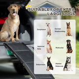 PawHut Folding Dog Ramp for Car, Portable Pet Ramp, with Non-Slip Surface, Aluminium Alloy Frame, for XL Dogs