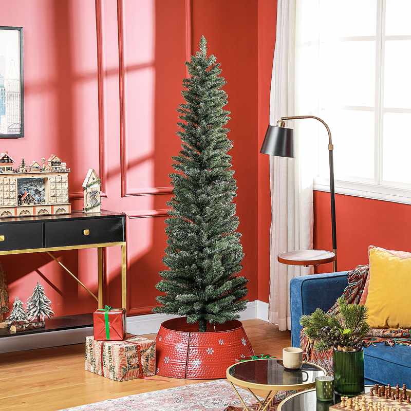 HOMCOM 6ft Artificial Bare Pencil Christmas Tree - Green