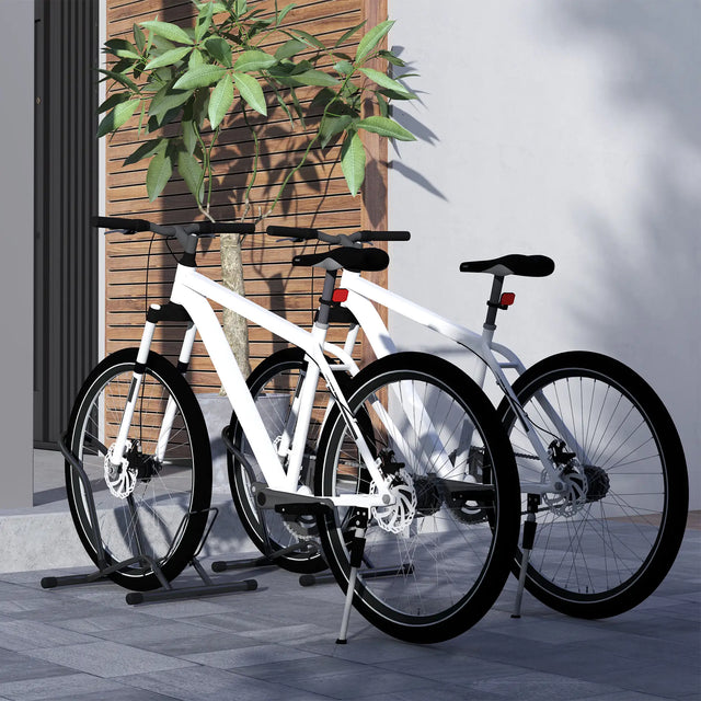 Two Bike Stands, Bicycle Storage Rack, for Indoor Garages, Home, Office